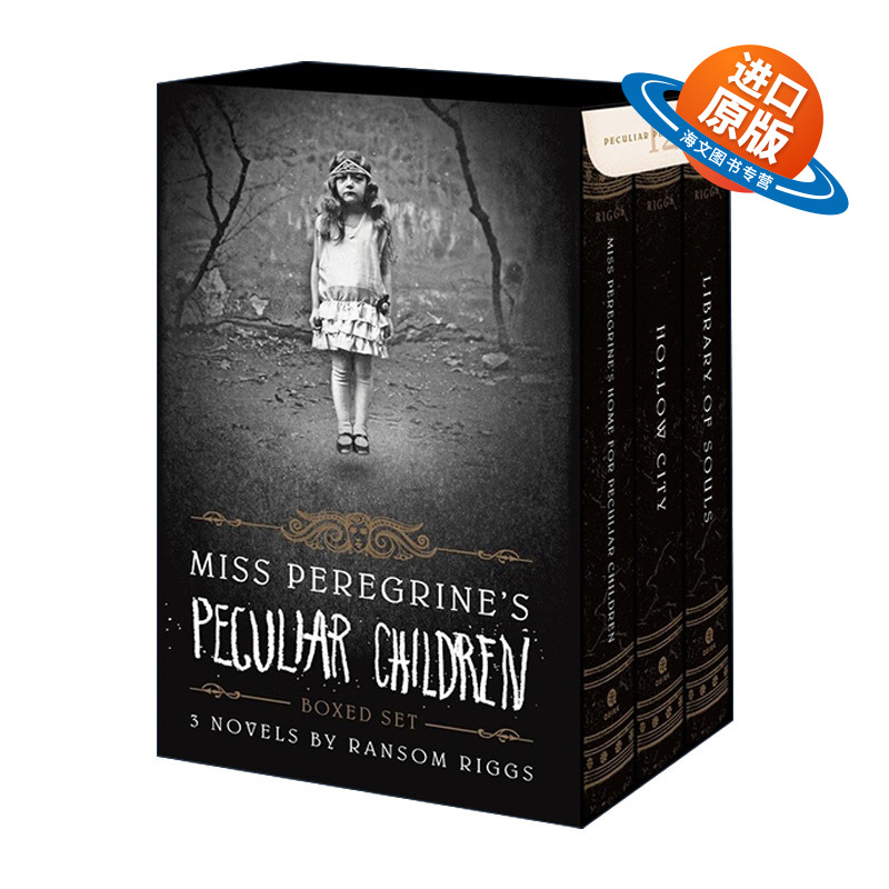 英文原版 Miss Peregrine Boxed Set 怪屋女孩 佩小姐的奇幻城堡 3本精装收藏版套装 含12张精美相片 Ransom Riggs 英文版