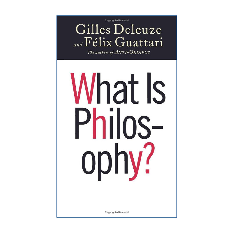 英文原版 What Is Philosophy 什么是哲学 卡夫卡 为弱势文学而作 Gilles Deleuze吉尔·德勒兹 英文版 进口英语原版书籍