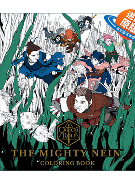 英文原版 Critical Role The Mighty Nein Coloring Book 关键角色 强力内恩涂色书 Dark Horse漫画 英文版 进口英语原版书籍