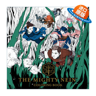 Mighty Book Critical The 英文版 书籍 英文原版 Horse漫画 Nein Role 强力内恩涂色书 关键角色 Coloring 进口英语原版 Dark
