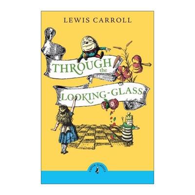 英文原版 Through the Looking Glass and What Alice Found There 爱丽丝镜中奇遇记 Puffin儿童经典系列 进口英语原版书籍