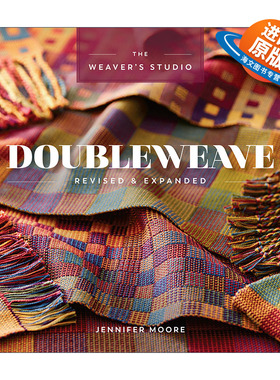 英文原版 Doubleweave The Weaver's Studio 双面编织 手工指南 修订扩充版 Jennifer Moore 英文版 进口英语原版书籍