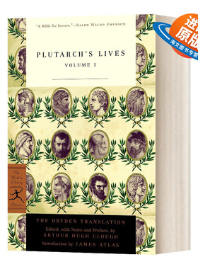 英文原版 Plutarch's Lives Vol.1 普鲁塔克生平1 英文版 进口英语原版书籍