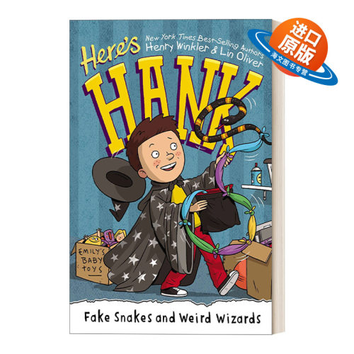 英文原版Fake Snakes and Weird Wizards Here's Hank 04这是汉克系列4 6-8岁儿童成长主题章节桥梁故事书 阅读障碍 Scott Garrett