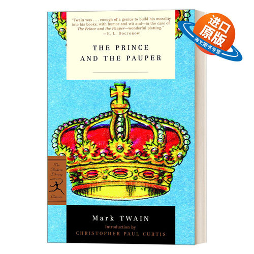 英文原版小说 The Prince and the Pauper 王子与贫儿 兰登书屋现代图书馆经典系列 马克吐温 英文版 进口英语原版书籍