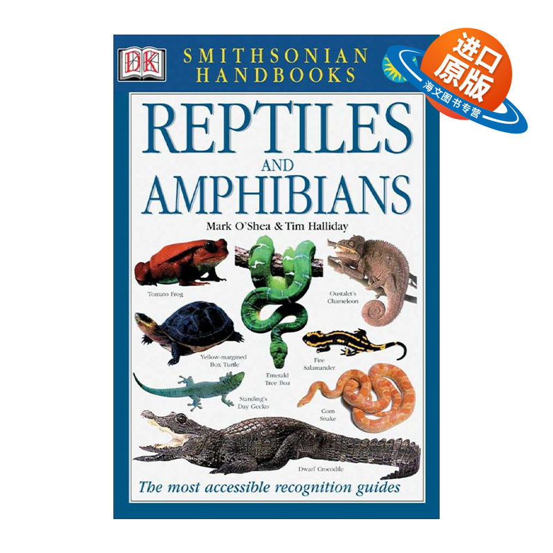 英文原版 DK Handbooks Reptiles and Amphibians 爬行动物和两栖动物 彩色图鉴 DK科普百科 英文版 进口英语原版书籍