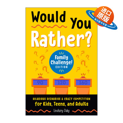 英文原版 Would You Rather Family Challenge Edition 你愿意吗 家庭挑战版 儿童游戏活动书 Lindsey Daly 英文版 进口英语书籍