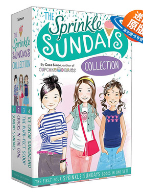 英文原版 The Sprinkle Sundays Collection 周末甜蜜日4册套装 儿童英文小说阅读章节书 闺蜜姐妹校园友情青春 英文版 进口英语