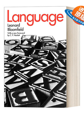 英文原版 Language 语言论 语言学 Leonard Bloomfield 英文版 进口英语原版书籍