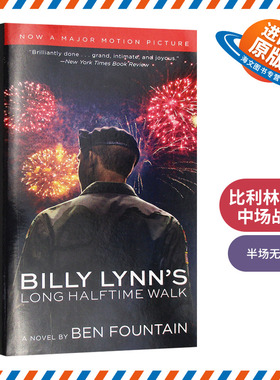 比利林恩的中场战事 英文原版小说 Billy Lynn's Long Halftime Walk 半场无战事 英文版 漫长的中场休息 李安新电影 进口书