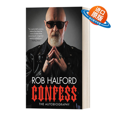 英文原版 Confess 承认 重金属乐队犹大牧师主唱罗伯·哈弗德传记 英文版 进口英语原版书籍