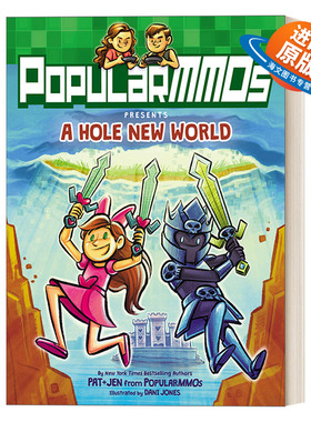 英文原版 PopularMMOs Presents A Hole New World 全彩奇幻冒险游戏漫画 洞中世界 英文版 进口英语原版书籍