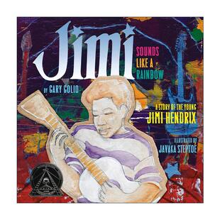 英文原版 Jimi 吉米·亨德里克斯年轻的故事 精装 柯克斯书评图书 科丽塔·斯科特·金银奖 英文版 进口英语原版书籍