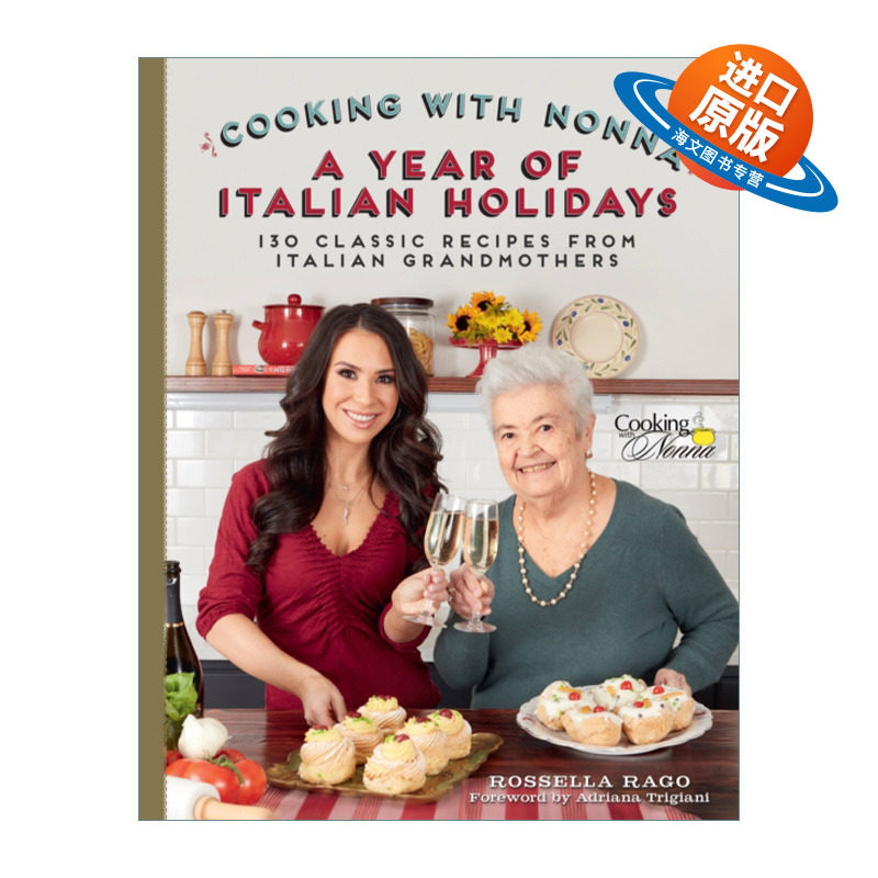 英文原版 Cooking with Nonna 学做意大利菜 经典节日食谱130道 精装 英文版 进口英语原版书籍