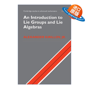 英文原版 An Introduction to Lie Groups and Lie Algebras 李群和李代数导论 剑桥高等数学研究系列 英文版 进口英语原版书籍