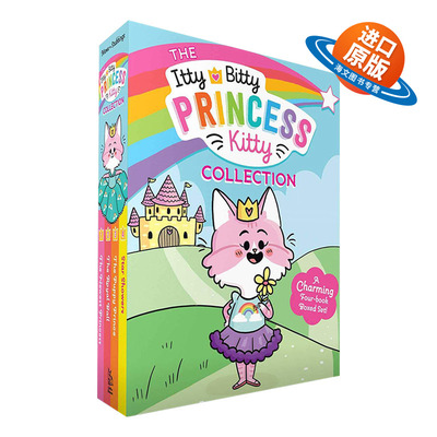 英文原版 The Itty Bitty Princess Kitty Collection 小猫公主系列1-4盒装 贝蒂和凯蒂 英文版 进口英语原版书籍