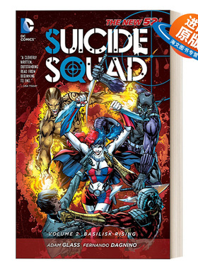 英文原版 Suicide Squad Vol 2 Basilisk Rising The New 52 自杀小队 卷二 蛇怪崛起 DC漫画 Adam Glass 英文版 进口英语原版书