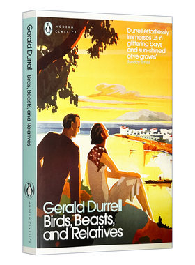 英文原版 Birds Beasts and Relatives 杰拉尔德?达雷尔 希腊三部曲2 桃金娘森林宝藏 企鹅现代经典 英文版 进口英语原版书籍