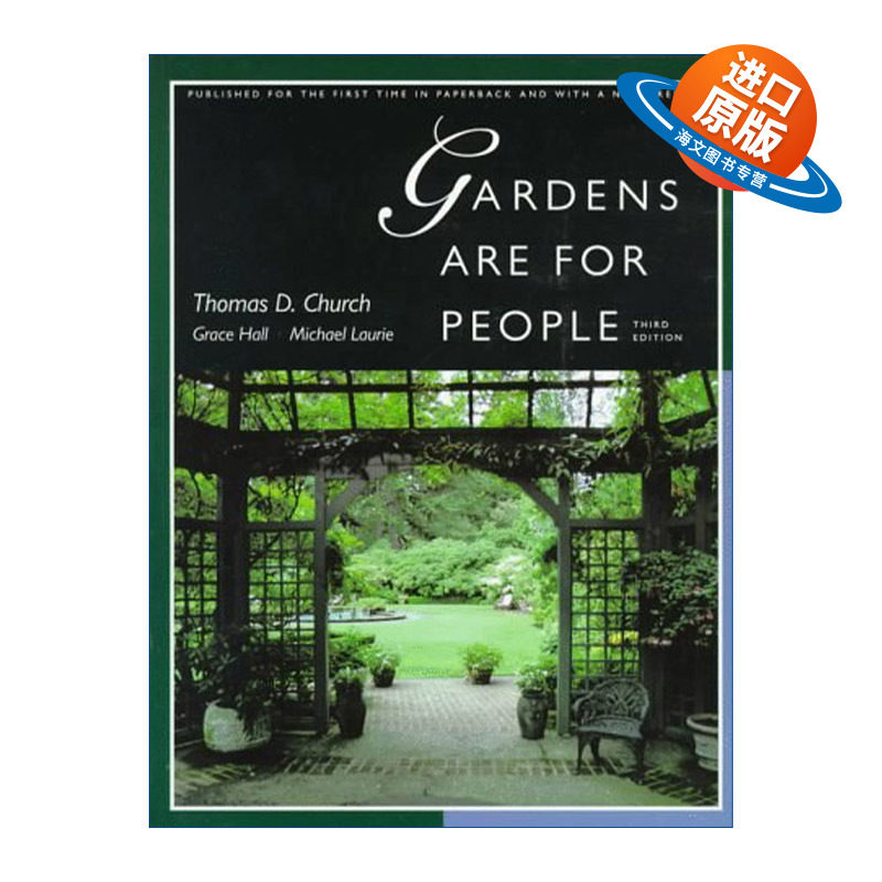英文原版 Gardens Are For People 为人而造的园林 第三版 唐纳花园 美国现代园林的开拓者Thomas D. Church 进口英语原版书籍