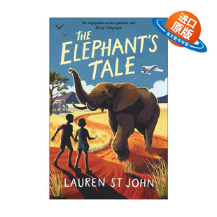 英文原版 The White Giraffe Series The Elephant's Tale 大象的故事 儿童动作冒险小说 英文版 进口英语原版书籍
