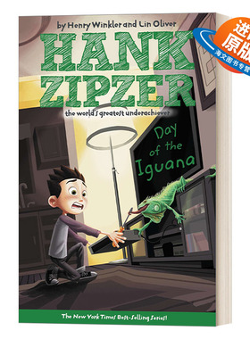 英文原版 Hank Zipzer 03 Day of the Iguana 汉克历险记3 鬣蜥日 青少年幽默搞笑校园成长章节小说 Henry Winkler 英文版