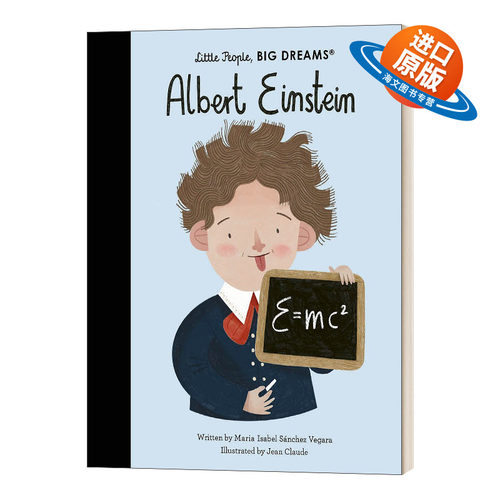 英文原版 Albert Einstein 小人物 大梦想 爱因斯坦 精装 绘本英文版 进口英语原版书籍