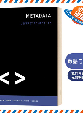 元数据 MIT新概念丛书 英文原版 Metadata 数据与编程 Jeffrey Pomerantz 英文版进口原版英语书籍