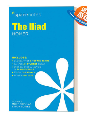 英文原版 Iliad SparkNotes Literature Guide 文学导读系列 伊利亚特 英文版 进口英语原版书籍