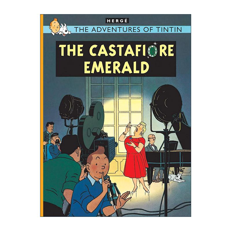 英文原版 The Adventures Of Tintin The Castafiore Emerald 丁丁历险记之绿宝石失窃案 儿童精装漫画 英文版 进口英语原版书籍