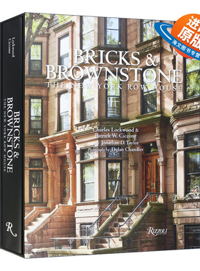 英文原版 精装 Bricks & Brownstone 砖与褐砂岩 纽约排屋 精装 英文版 进口英语原版书籍