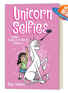 英文原版 Unicorn Selfies 菲比和她的独角兽15 儿童漫画小说 英文版 进口英语原版书籍
