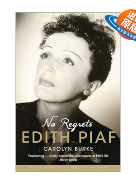 英文原版 No Regrets 我无怨无悔 法国传奇女歌手伊迪丝·琵雅芙传记 英文版 进口英语原版书籍