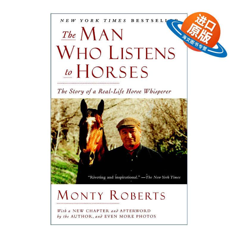 英文原版 The Man Who Listens to Horses 听马说话的人 赛马运动 骑马者传记 Monty Roberts 英文版 进口英语原版书籍