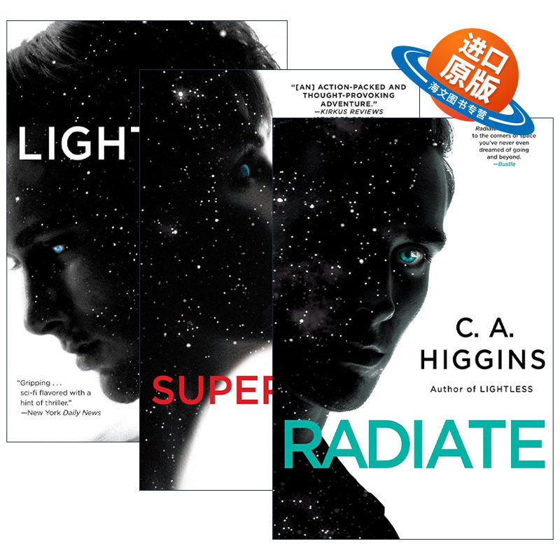 英文原版 The Lightless Trilogy无光三部曲系列 套装3册 科幻小说 太空歌剧 英文版 进口英语原版书籍