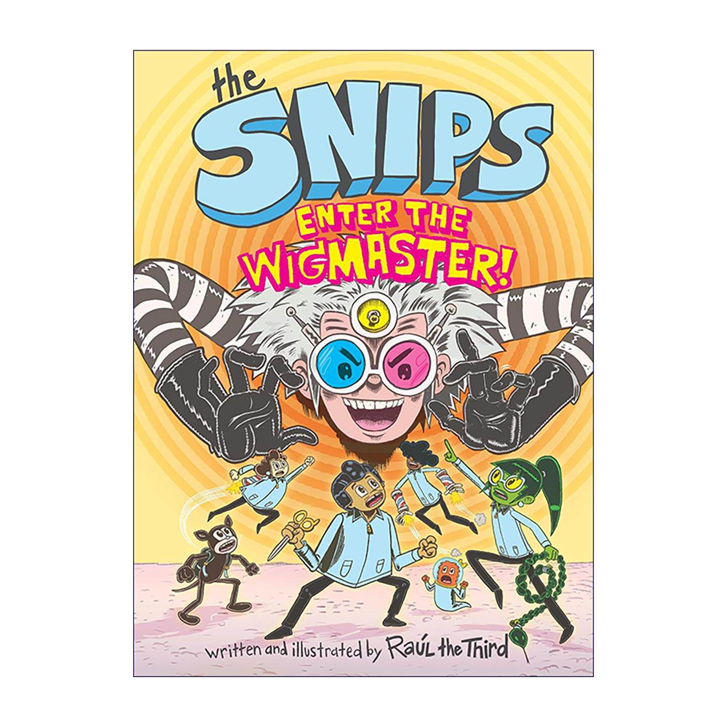 英文原版 The Snips Enter the Wigmaster A Graphic Novel 剪刀超人小队卷2 假发造型师 精装 全彩漫画小说 英文版 进口英语
