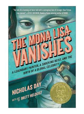 英文原版 The Mona Lisa Vanishes 蒙娜丽莎的消失 波士顿全球报号角书奖 儿童历史科普百科 达芬奇 精装 英文版 进口英语原版书籍
