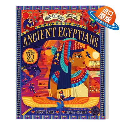 英文原版 Hide and Seek History Ancient Egyptians 历史捉迷藏 古埃及 儿童科普百科精装绘本 精装翻翻书 英文版 进口英语书籍