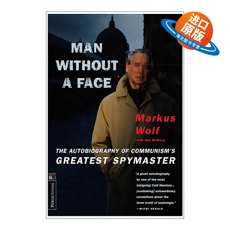 英文原版 Man Without A Face 隐面人 前东德情报局局长回忆录 英文版 进口英语原版书籍