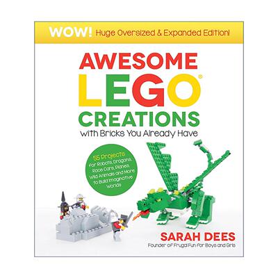 英文原版 Awesome LEGO Creations with Bricks You Already Have 乐高创意系列 用现有的积木打50件 英文版 进口英语原版书籍