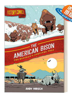 英文原版 History Comics The American Bison The Buffalo's Survival Tale 历史漫画 美国野牛 水牛的生存故事 英文版 进口书籍