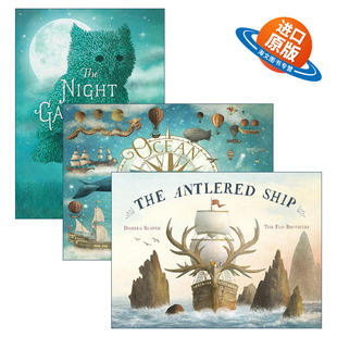 英文原版 書籍 英文版 Meets Gardener 進口英語原版 Antlered Night Ship 范氏兄弟系列繪本3冊 Sky The Ocean