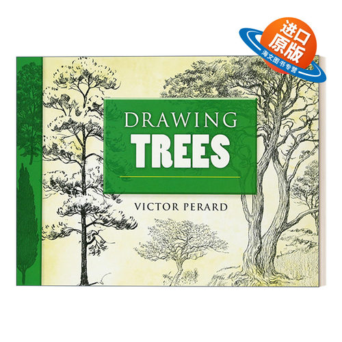 英文原版 Drawing Trees 画树教学 维克多·佩拉德 Dover艺术指导系列 英文版 进口英语原版书籍