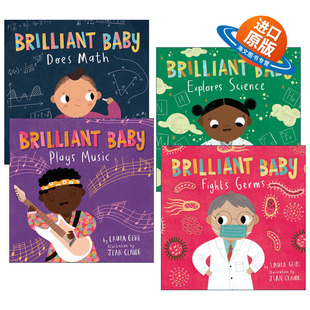 Music Fights Brilliant Plays 英文版 书籍 英文原版 聪明宝宝系列4册 Explores Baby Does Germs Science 进口英语原版 Math