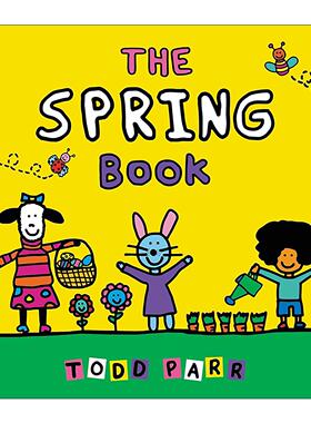 英文原版 The Spring Book 春之书 纸板书 季节认知 Todd Parr 英文版 进口英语原版书籍