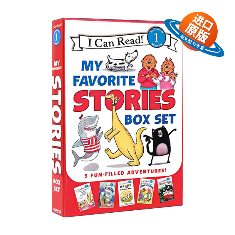 英文原版 I Can Read My Favorite Stories Box Set 我喜爱的故事书5本盒装 I Can Read level 1分级阅读 英文版进口英语原版书籍