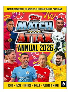 英文原版 Match Attax Annual 2026 欧冠球星卡牌游戏 2026年鉴 精装 英文版 进口英语原版书籍