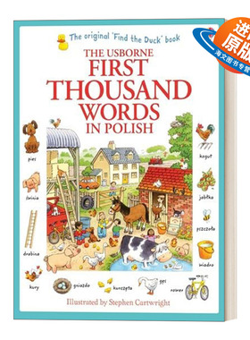 英文原版 First Thousand Words in Polish 基础波兰语1000词 波兰文原版 看图识波兰语单词 英文版 进口英语原版书籍