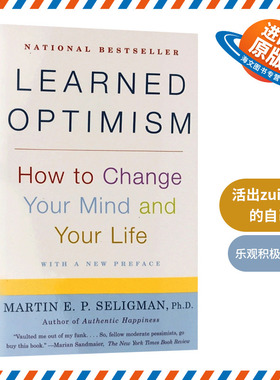 活出最乐观的自己 英文原版书 Learned Optimism 积极心理学之父 塞利格曼 幸福科学四部曲之二 乐观学习法 英文版进口心理学书籍