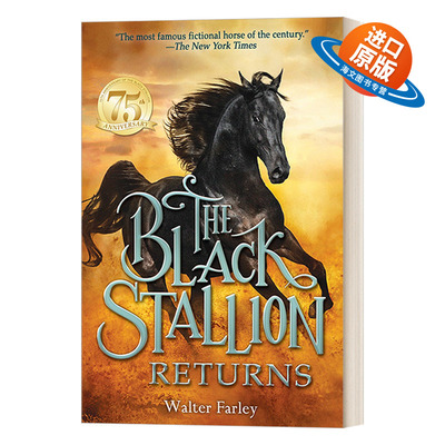 英文原版 The Black Stallion Returns 黑神驹系列 黑神驹归来 Walter Farley 青少年骑马动作冒险小说 英文版 进口英语原版书籍