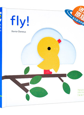 英文原版 TouchThinkLearn Fly 小鸟飞飞 触摸纸板书 英文版 进口英语原版书籍儿童外文书